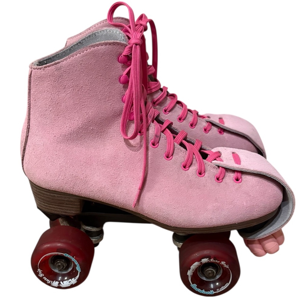 Sure Grip Boardwalk Teaberry Pink Roller Skates Size 8 - Picture 2 of 11